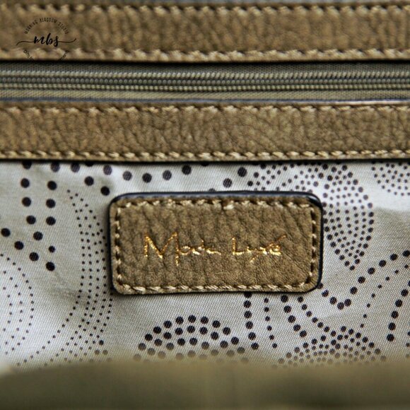 Moda Luxe Crossbody Satchel Green Gold - Picture 14 of 14